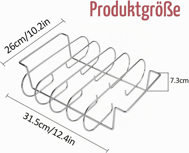 Spareribs Halter Grill, Rippchenhalter Spareribs, Rippchenhalter Grillen, Halter BBQ Grill, Rib Hold