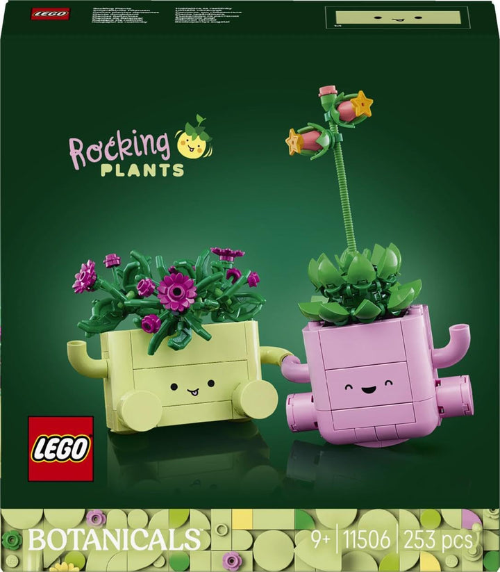 LEGO Botanicals Schaukelnde Pflanzen - Set mit Kunstblumen - mit 2 Kunstpflanzen & 2 pastellfarbenen