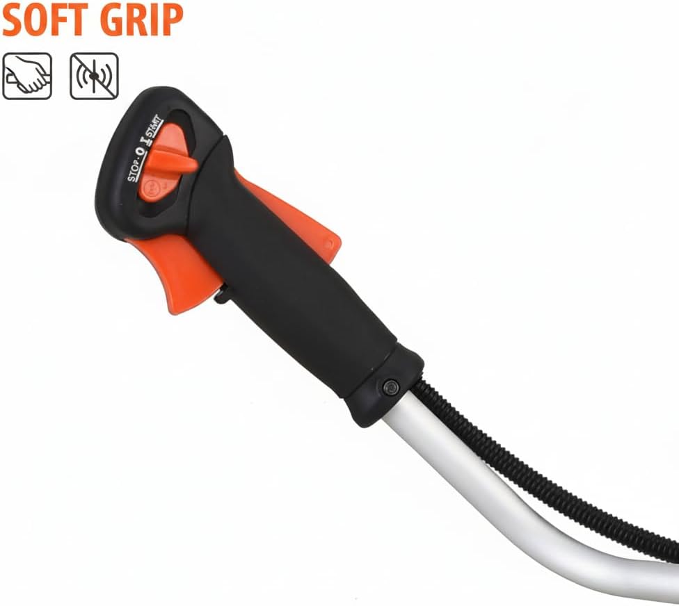 Freischneider mit Benzinmotor 52 cm³ - 3 Klingen + 1 Doppelfadenkopf - Chester