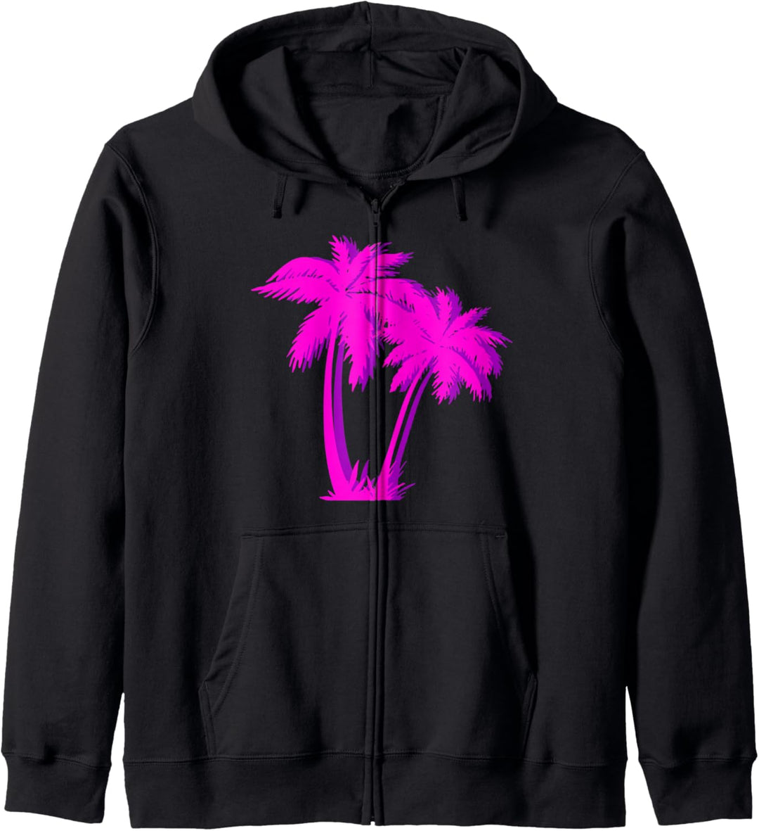 Vaporwave Palme-Design Geschenk-ästhetischer Art-Palme Rosa Kapuzenjacke