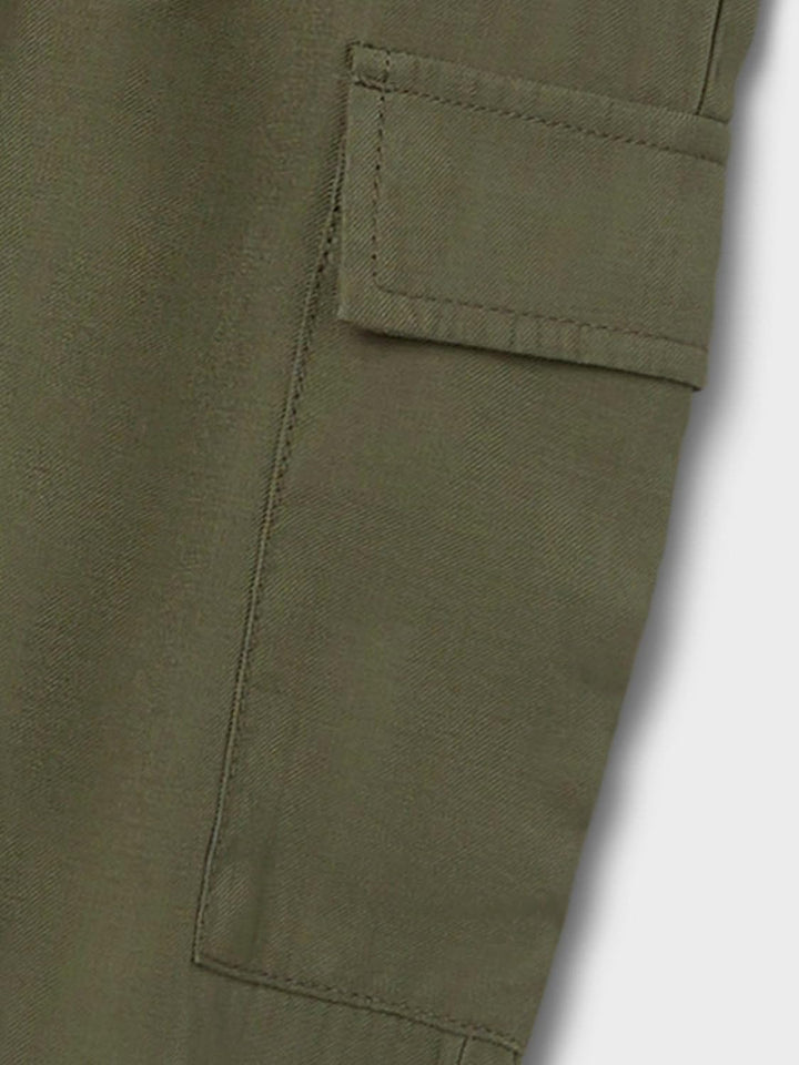 NAME IT Girl Cargohose Straight Fit 116 Deep Lichen Green, 116 Deep Lichen Green