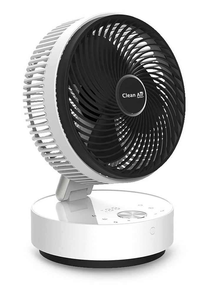 Clean Air Optima CA-404 - Design Zirkulator Ventilator mit Ionisator - Ultraleise automatische Schla