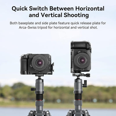 SMALLRIG Z30 L Bracket L Halterung für Nikon Z 30 mit Integrierter Schnellwechselplatte für Arca Sta