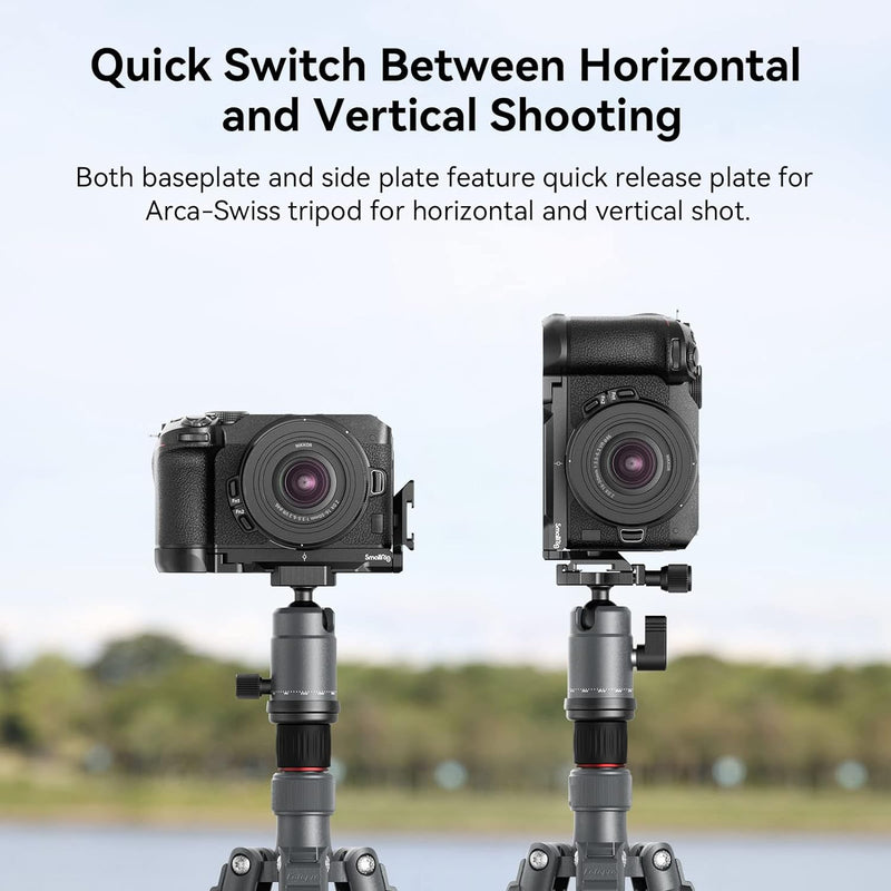 SMALLRIG Z30 L Bracket L Halterung für Nikon Z 30 mit Integrierter Schnellwechselplatte für Arca Sta