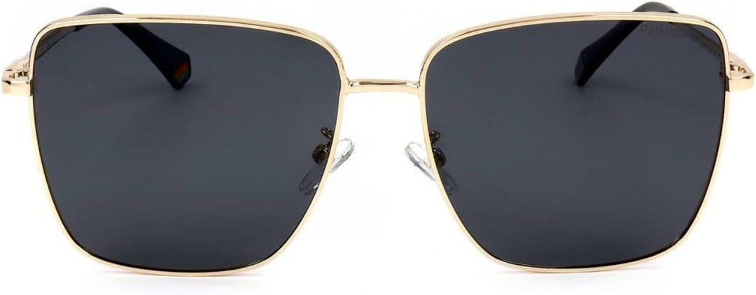 Polaroid Unisex Pld 6164/G/S Sunglasses 59 (XL) Rhl Gold Black_, 59 (XL) Rhl Gold Black_