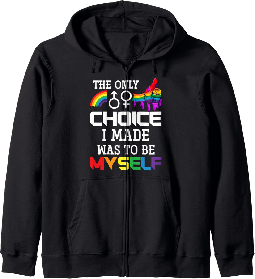 Regenbogen Flagge Gay Pride Queer Transgender Geschenk LGBT Kapuzenjacke