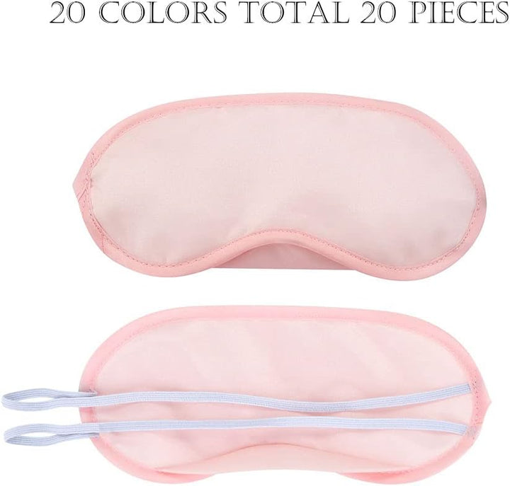 Polyester Blackout Augenmaske, 20 Teile Abdeckung Leichte Augenbinde, Augenmaske Schlaf, mit Gummiba