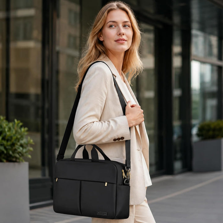 RAINYEAR 15,6-Zoll-Laptoptasche – Aktentasche mit grossem Fassungsvermögen | Schützende Wochenendtas