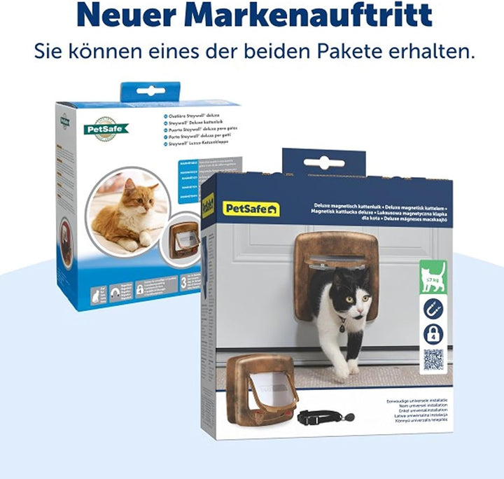PetSafe Staywell Magnetische Katzenklappe Deluxe, Magnet-Schlüssel gibt nur Ihrer Katze Zugang - häl