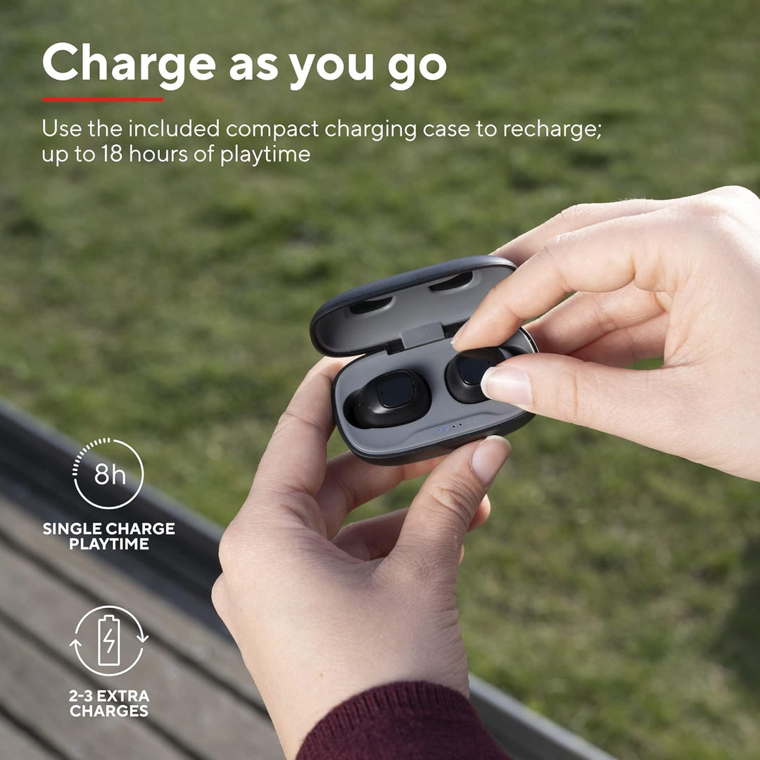 Trust Mobile Nika Compact Bluetooth Kopfhörer, In-Ear Kabellose Ohrhörer, Earbuds mit Ladecase, TWS,