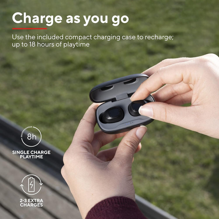 Trust Mobile Nika Compact Bluetooth Kopfhörer, In-Ear Kabellose Ohrhörer, Earbuds mit Ladecase, TWS,
