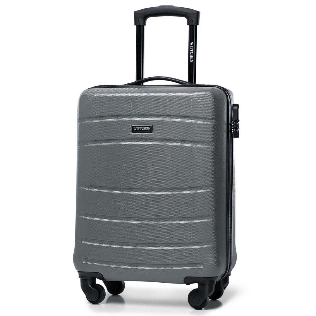 WITTCHEN Handgepäck Trolley Koffer Reisekoffer aus ABS Hartschalen Trolley 4 Rollen Kombinationsschl