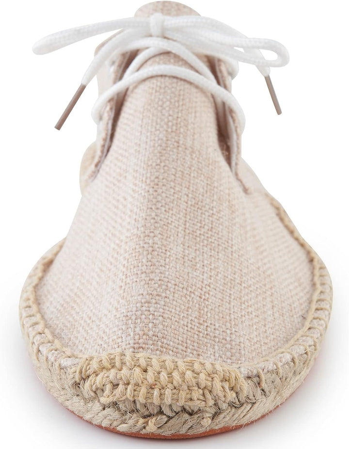 Alexis Leroy Lace Up Herren Espadrilles 42 EU Aprikose 22ss, 42 EU Aprikose 22ss