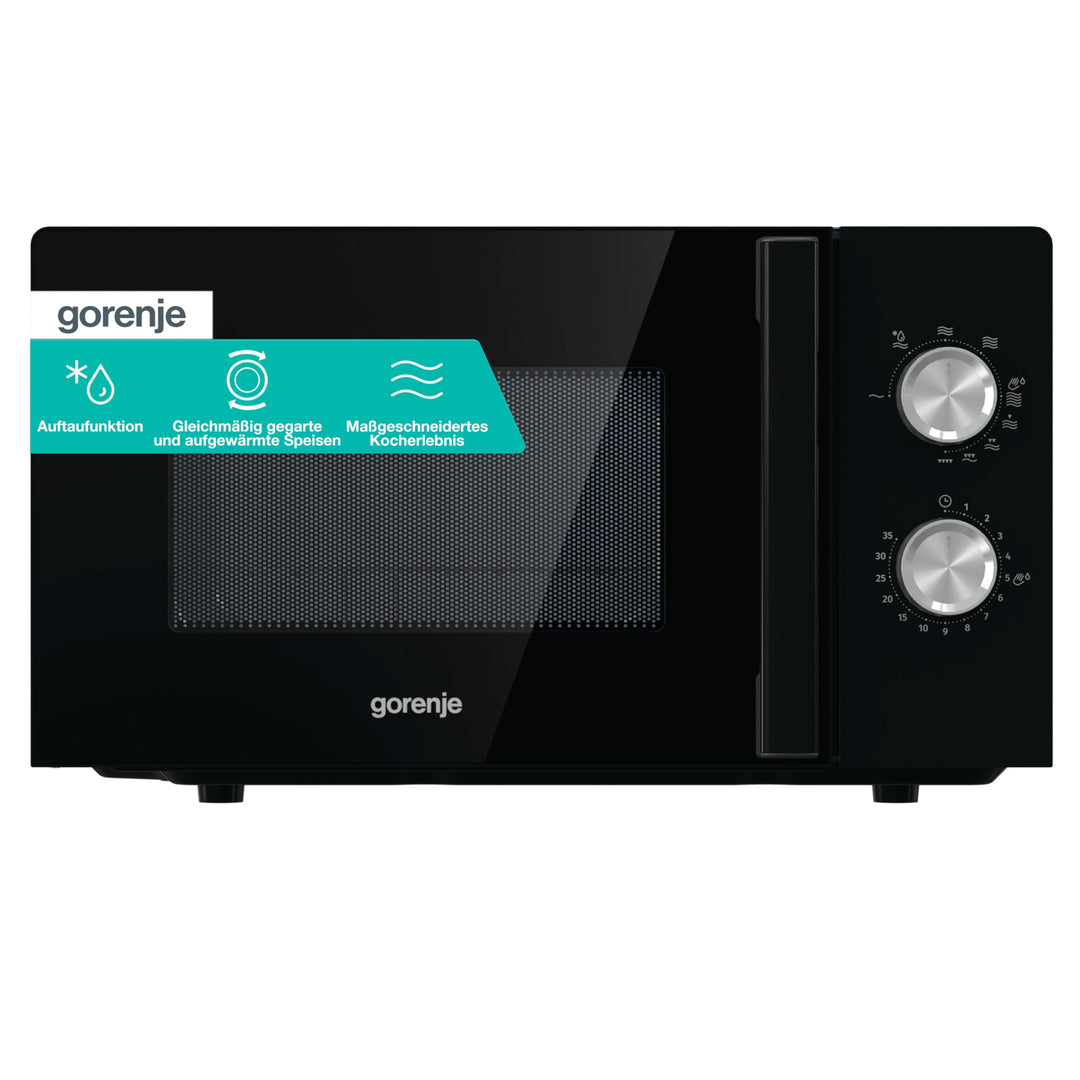 Gorenje MO 20E2BH Mikrowelle 20L Garraum, Grillfunktion 800 Watt, 5 Stufen