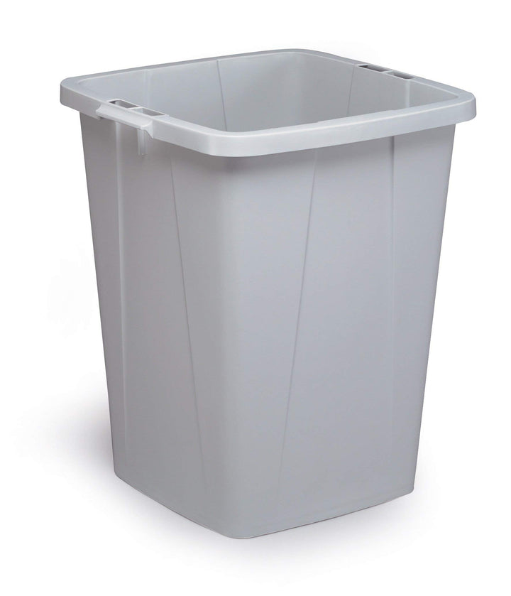 Durable Durabin Abfalleimer / Wertstofftonne 90 Liter, lebensmittelecht, mit Tragegriffen, grau, 180