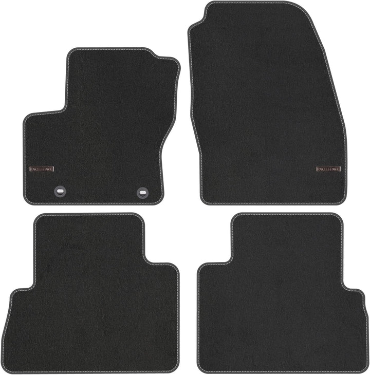 TEXER Textil Fussmatten Passend für Ford C-Max II Bj. 2010-2015 Excellence