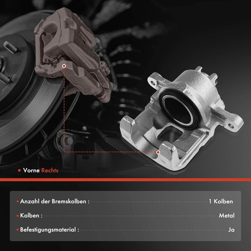 Frankberg Bremssattel Bremszange Vorne Rechts Kompatibel mit Alto FF 2004-2008 I HA 2009-2013 Ignis