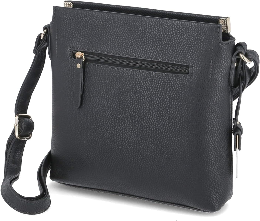 Gabor bags Gela Damen Umhängetasche Crossbody Bag Beige 25 x 6,5 x 23,5 Schwarz, 25 x 6,5 x 23,5 Sch