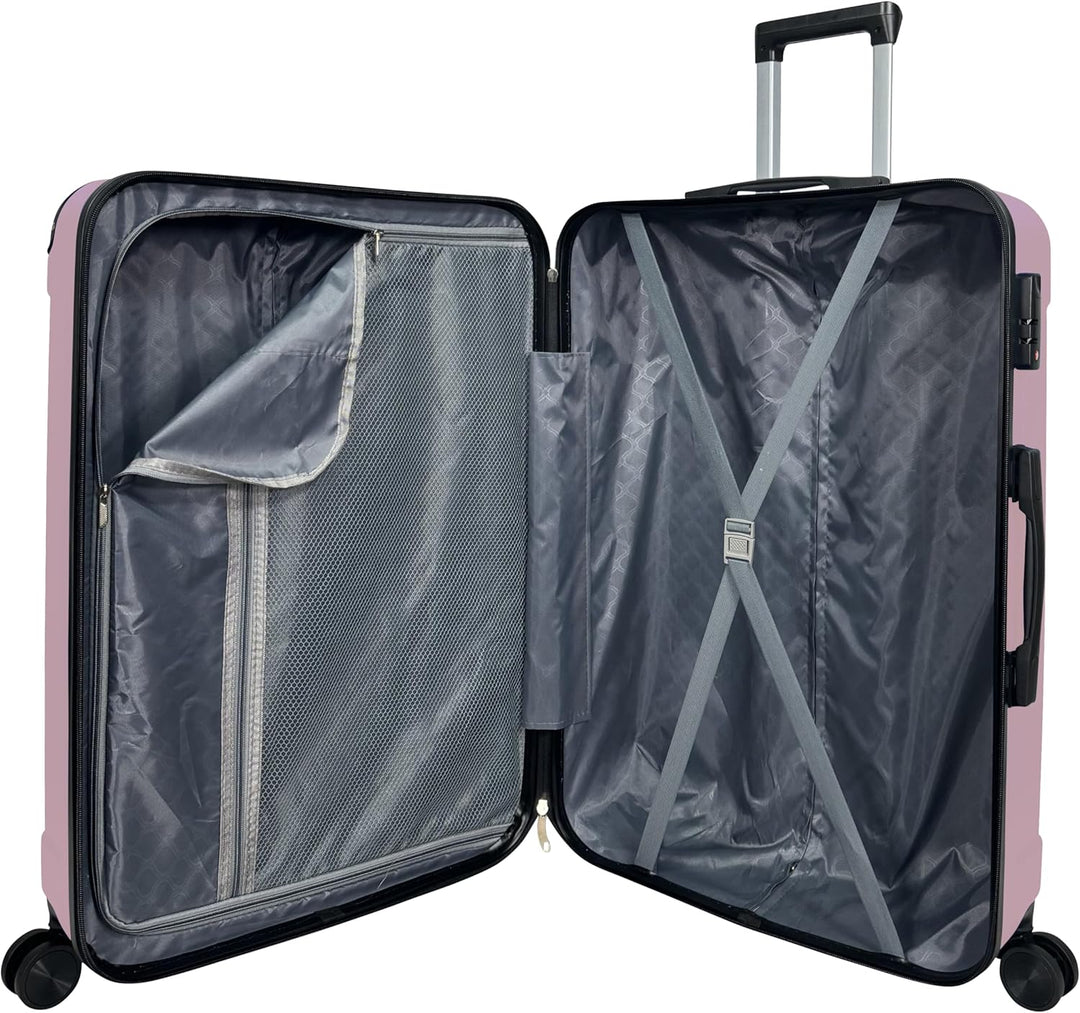 MY TRAVEL BAG Hartschalen-Koffer Reisekoffer ABS Koffer Trolley (Handgepäck-Mittel-Gross-Set) 4 Dopp