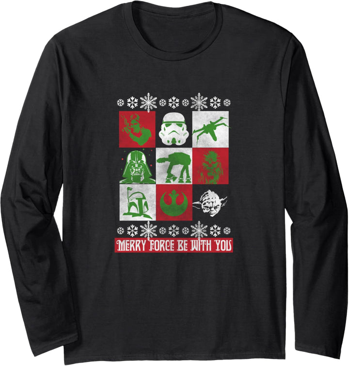 Star Wars Force Be With You Christmas Langarmshirt