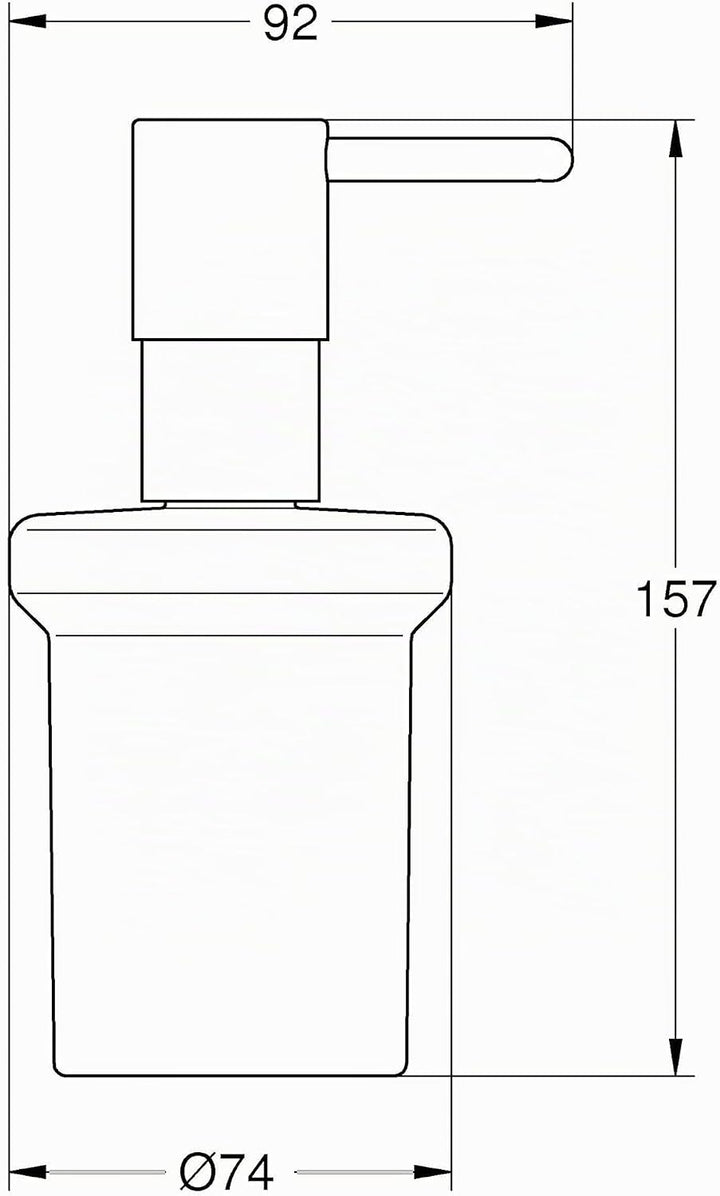 GROHE Start - Füllmenge 160 ml, Materiel: Glas/Metall, langlebig), chrom, 41188000