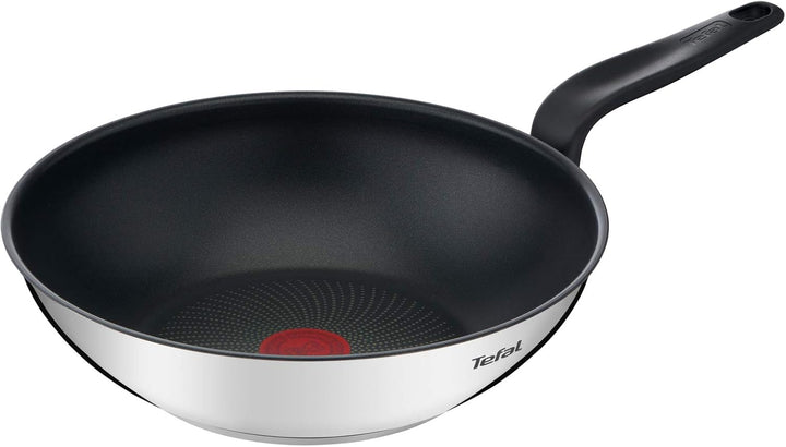 Tefal Primary Wokpfanne 28 cm, Edelstahl mit Antihaftbeschichtung Wok Antihaftbeschichtung 28 cm, Wo