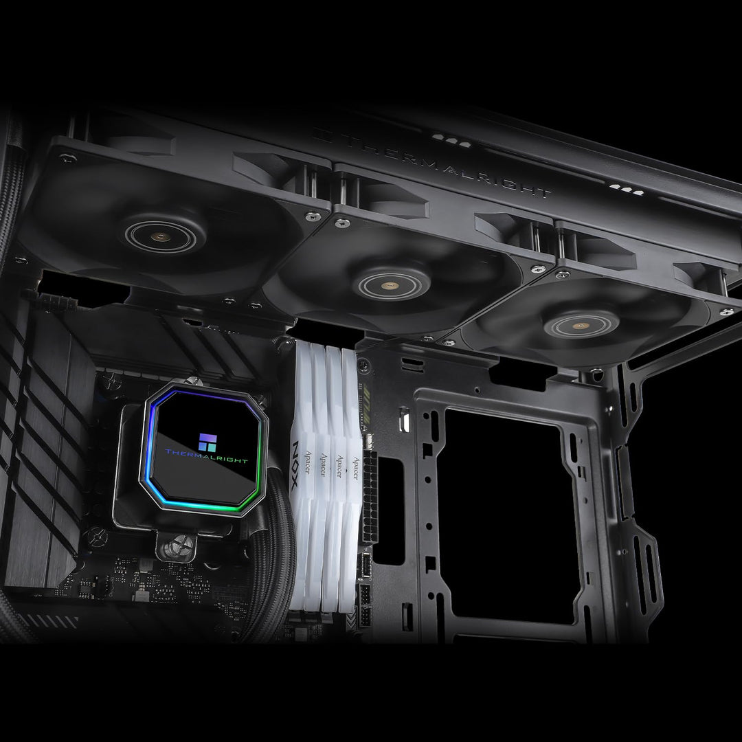 Thermalright Frozen Prism 360 Black AIO Wasserkühler, Flüssig-CPU-Kühler, 3×120mm PWM-Lüfter Wasser-