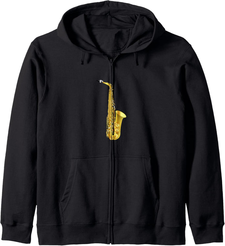 Saxophon Kapuzenjacke