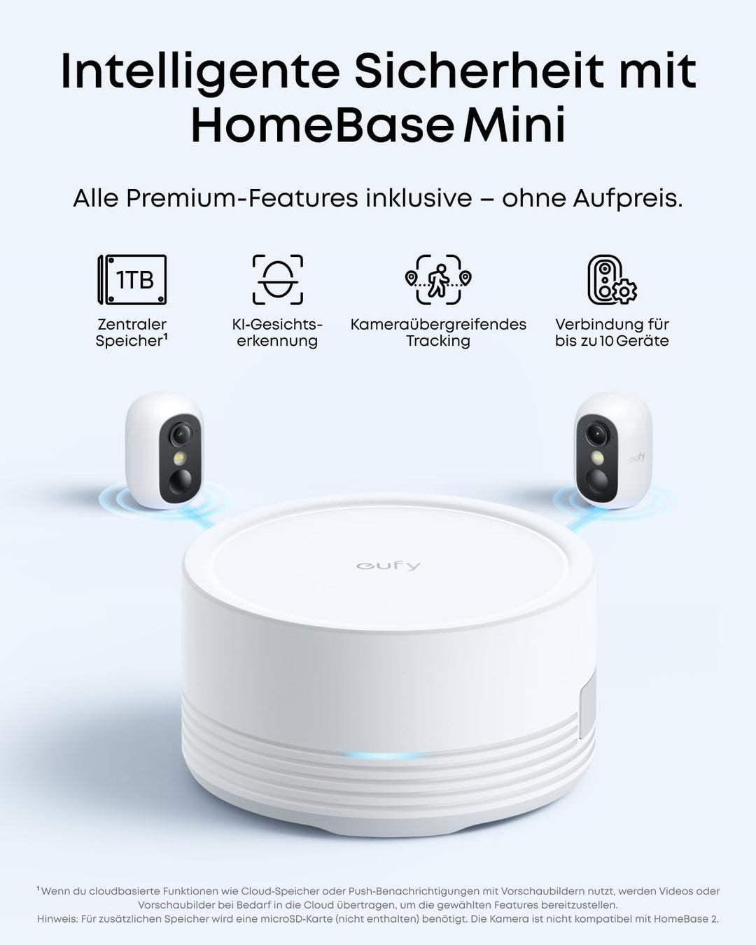 eufy Security eufyCam C35 4-Kamera-Set – Kabellose Überwachungskamera aussen & innen, magnetische Ha