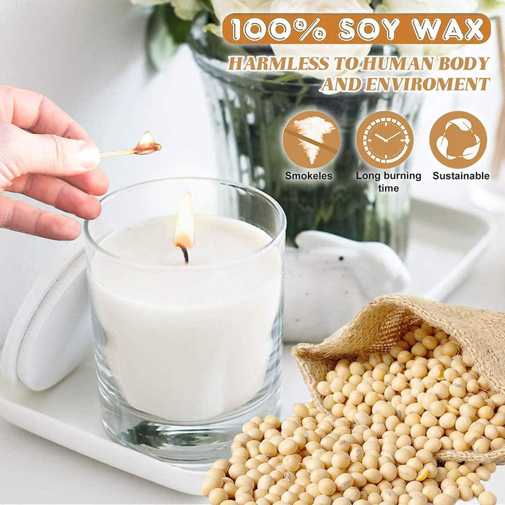 JBEIY 2 KG SojaWachs, Hohe Qualität Natürliche Soja Kerzen Wachs für DIY Kerzen Giessen Selber Mache