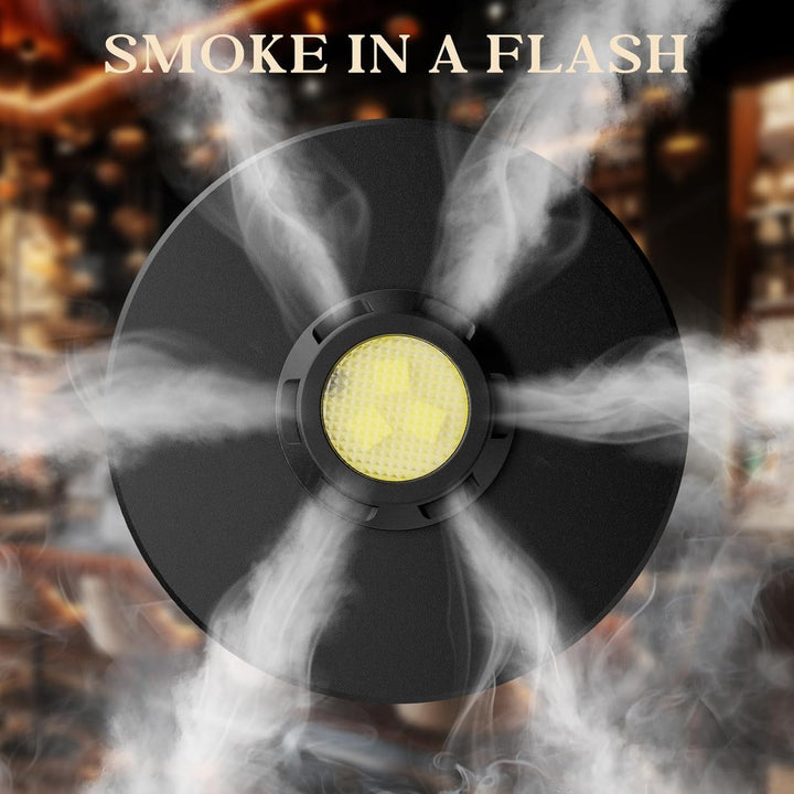 Whiskey Smoker Kit, CIRYASR Cocktail Räucherset Elektrisch ohne Butan mit 6 Flavors Holzspänen, RGB