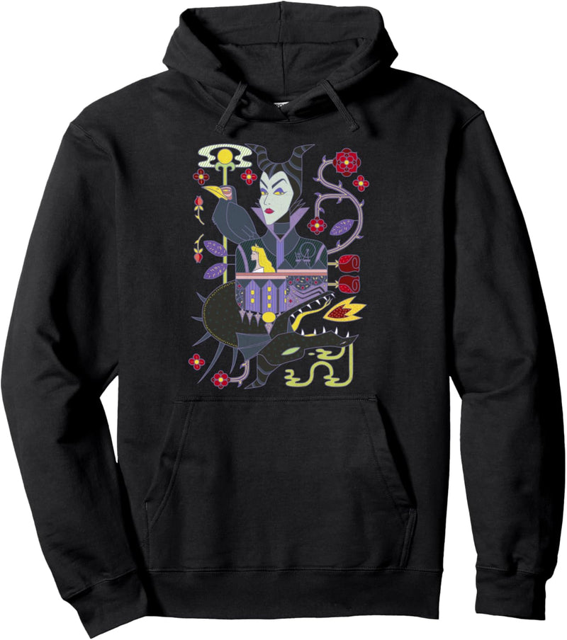 Disney Sleeping Beauty Maleficent Dragon Dual Portrait Pullover Hoodie