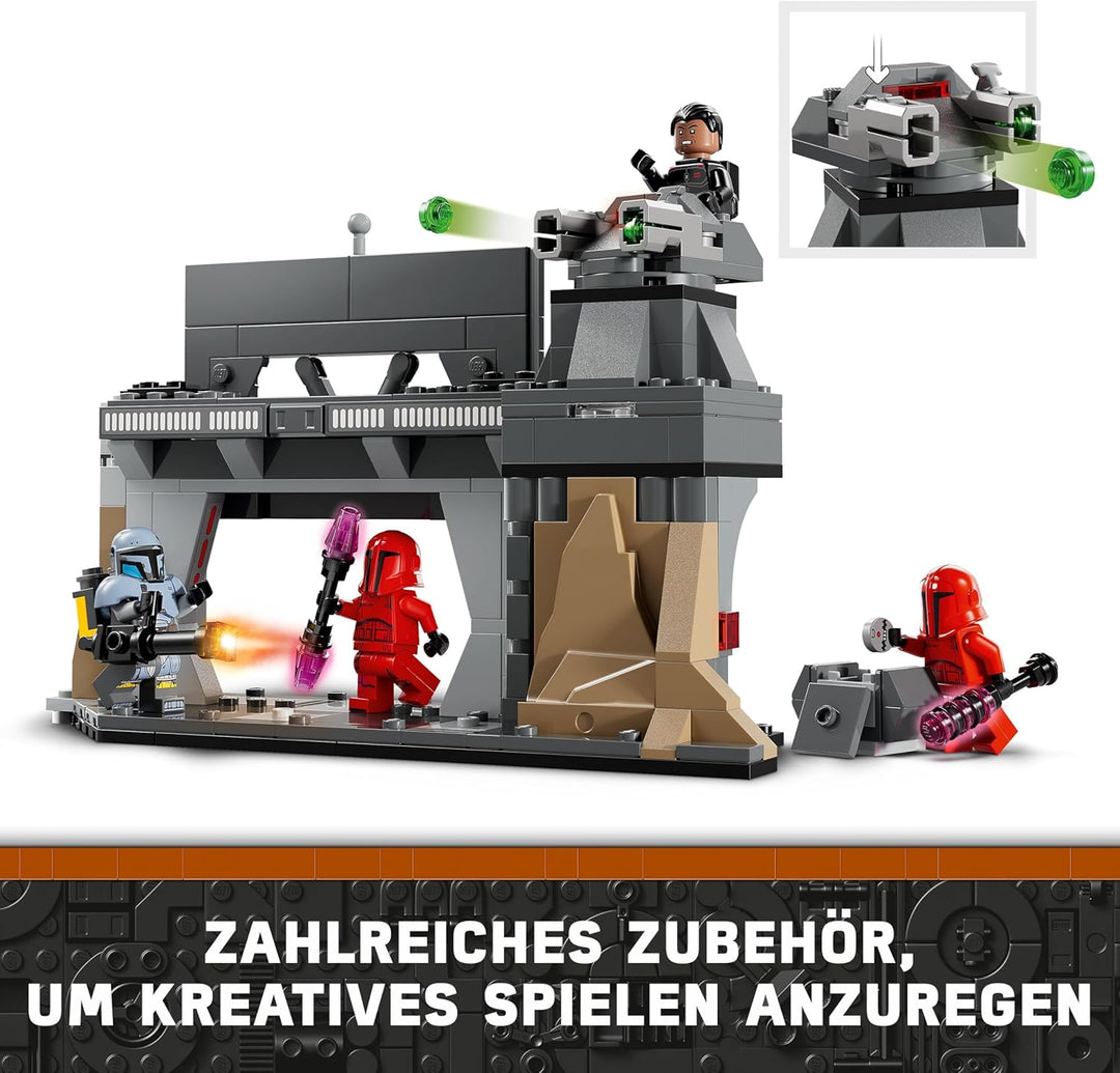 LEGO Star Wars: The Mandalorian Duell zwischen Paz Vizsla and Moff Gideon, Bauspielzeug zum Sammeln