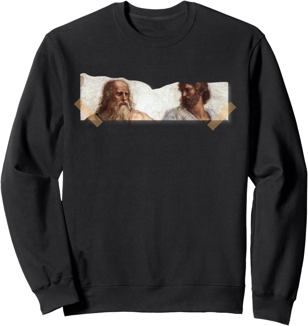 Schule von Athen – Plato und Aristotelus – Geschenk für Philosoph Sweatshirt