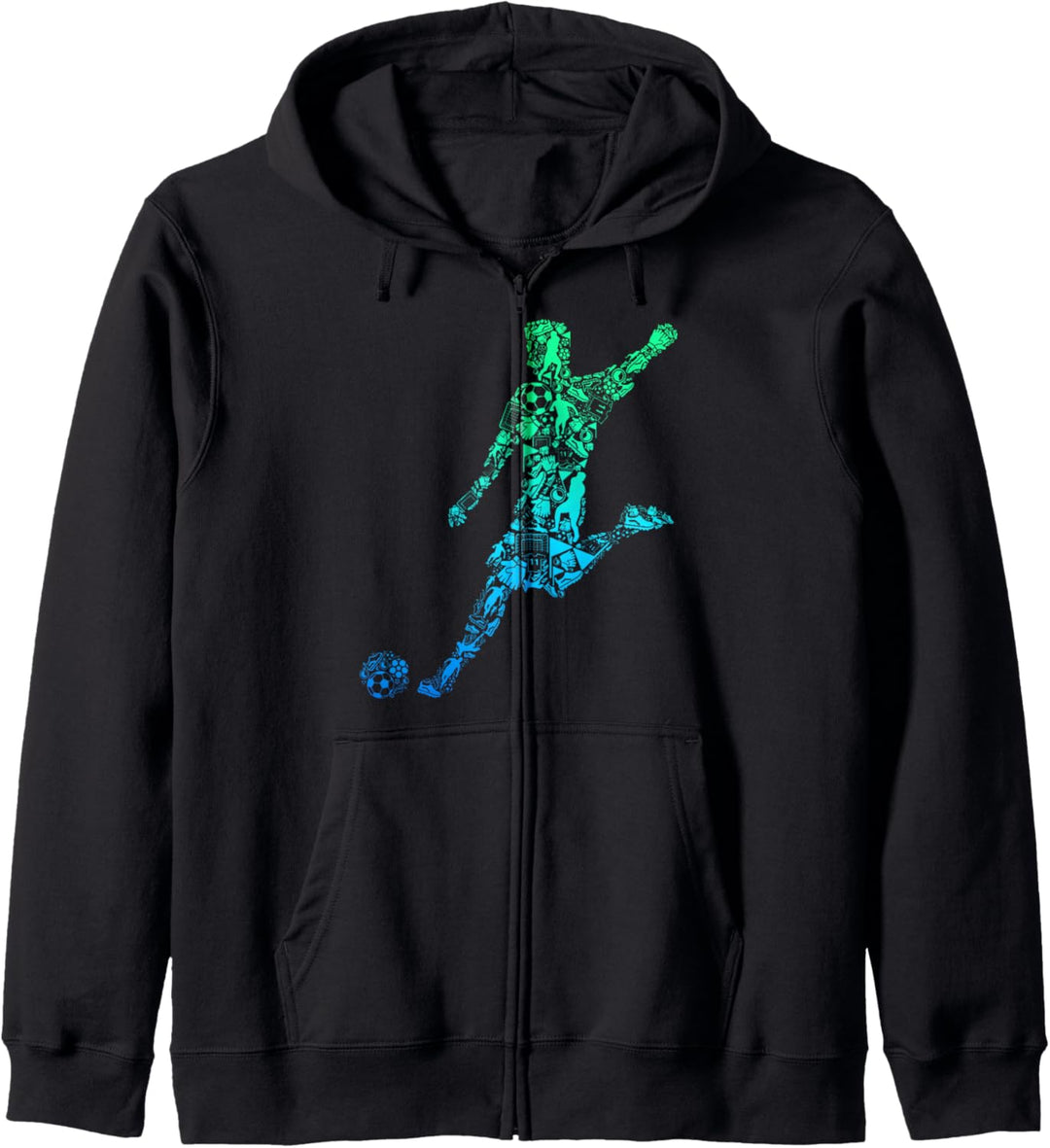 Fussball Fussballer Kinder Jungen Herren Kapuzenjacke