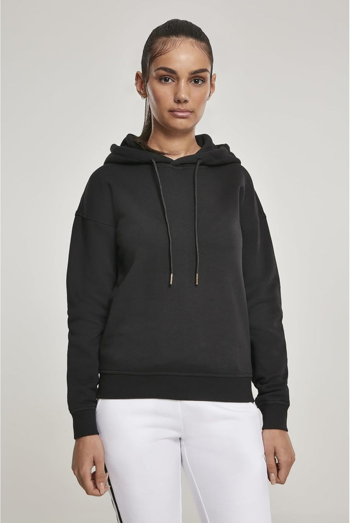 Urban Classics Damen Ladies Organic Hoody Kapuzenpullover XS Schwarz, XS Schwarz