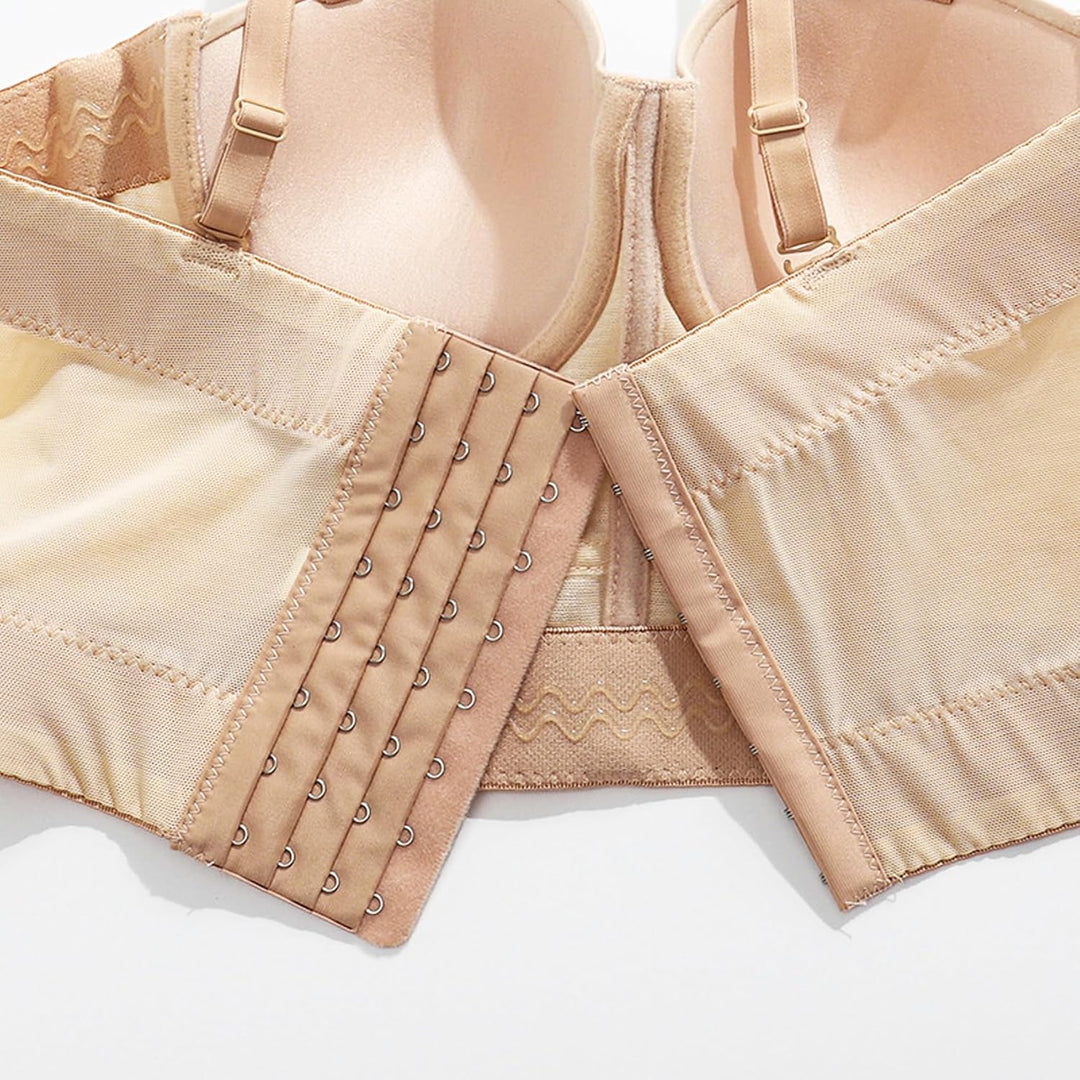 Woboren Damen Korsett Bustier BH Dessous Tank Top Trägertop Crop Top Corsage Schlanke Weste Beige XS