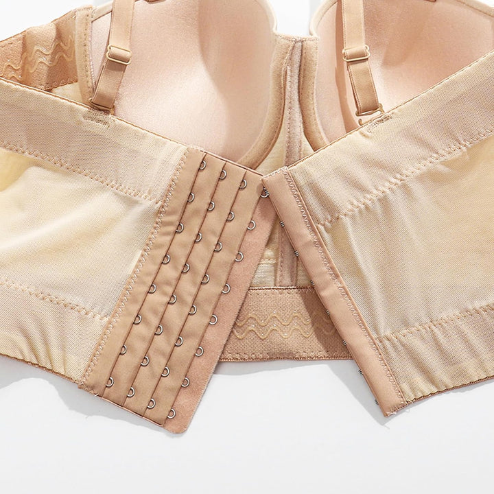 Woboren Damen Korsett Bustier BH Dessous Tank Top Trägertop Crop Top Corsage Schlanke Weste Beige XS