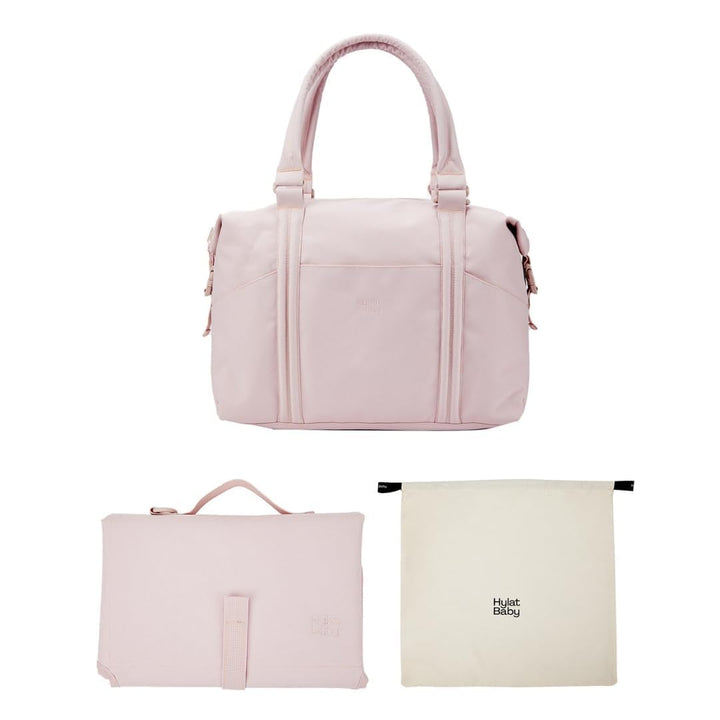 Hylat Baby Wickeltasche mit Wickelunterlage und Baumwolltasche - moderne Tasche für Windeln und Kind