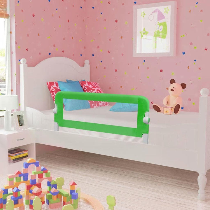 vidaXL Kinder Bettgitter Bettschutzgitter Kinderzimmer Fallschutz Baby 102cm 1 Stück (1er Pack) Grün