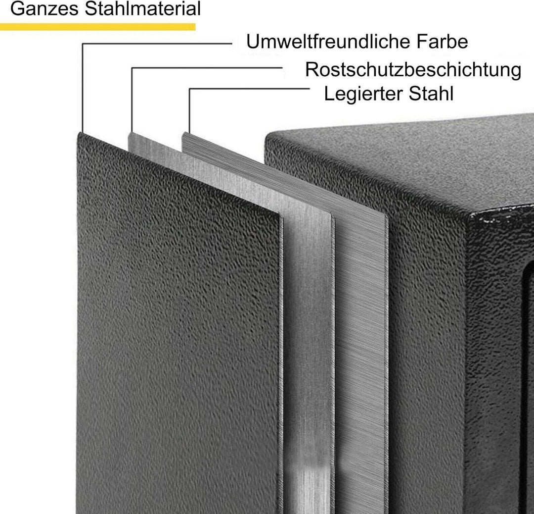 Digital Steel Passwort Safe Key Elektronische Sicherheit Geld Schmuck Schlüsselbox Schloss Bareinzah