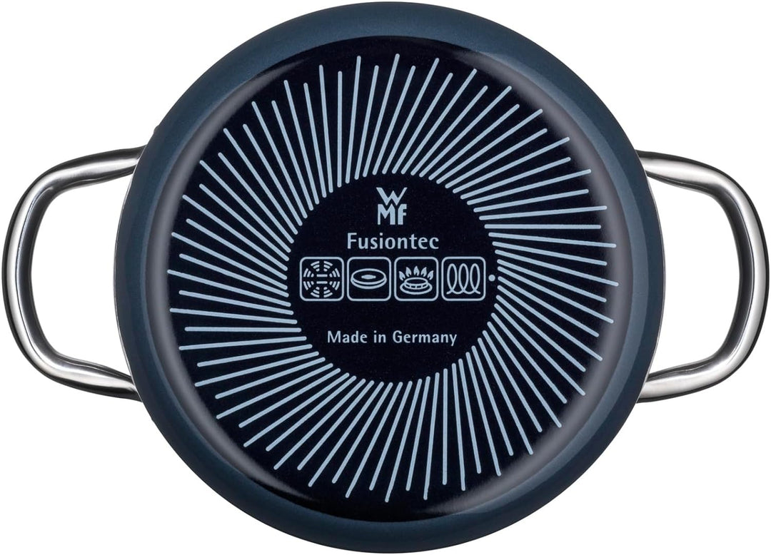 WMF Fusiontec Inspire Kochtopf gross, 20 cm, Glasdeckel, Fleischtopf Induktion, 3,7l, High-Tech Kera