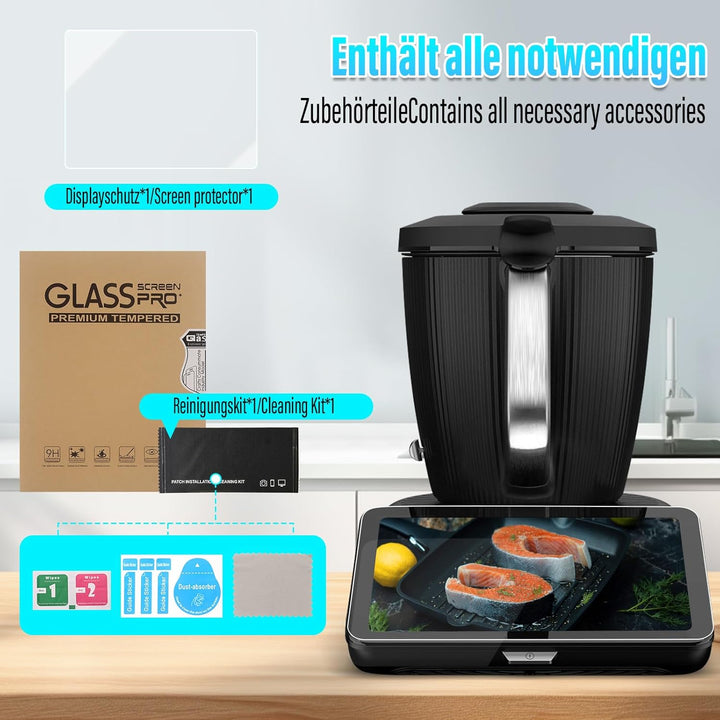 Sun3drucker Schutzfolie kompatibel mit Vorwerk Thermomix TM7, Displayschutz-Folie glasklare Displays