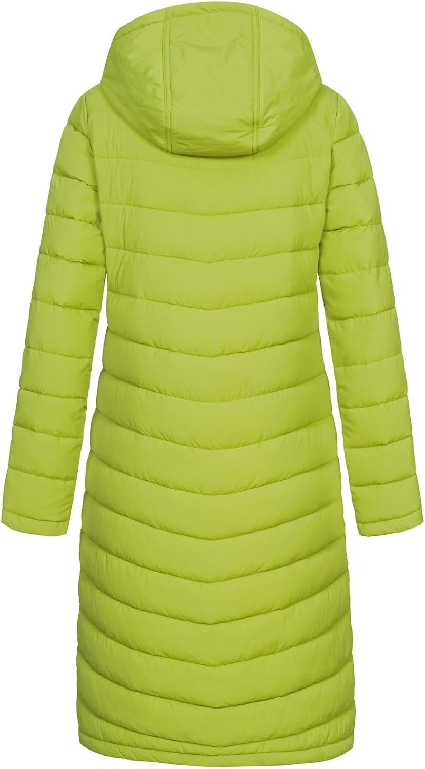 NEW VIEW Damen Jacke Steppmantel Tessa mit Kapuze L Lemon-Grün (Oasis), L Lemon-Grün (Oasis)