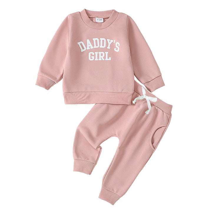 WYTbaby Baby Kleidung Mädchen Neugeborenes Outfits Langarm Pullover Sweatshirt Und Lange Hosen Daddy