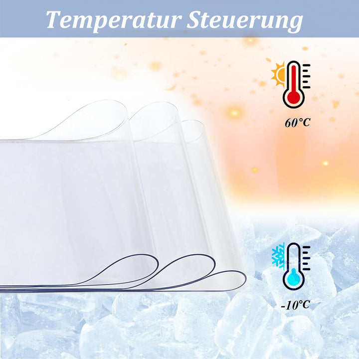 bimiti PVC Lamellenvorhang Streifenvorhang 105 x 200cm Transparent Streifenvorhang, Lamellen Stallvo
