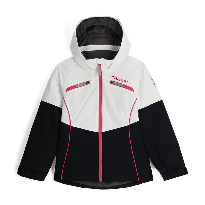 Spyder Mädchen Camille Jacket Skijacke 140 Weiss, 140 Wei&amp;