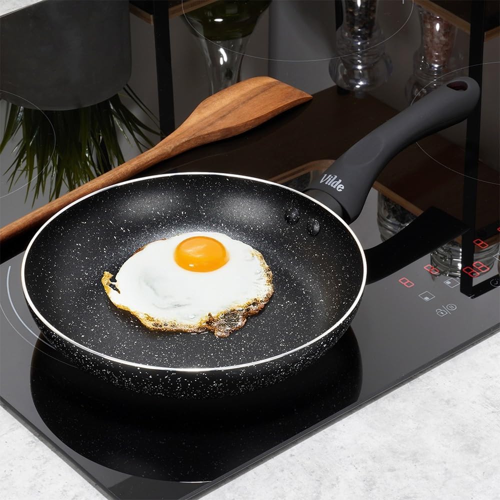 Vilde Granit Pfanne 20 cm - Antihaft Pfanne mit Granit-Beschichtung, Induktionspfanne, Gas & Elektro