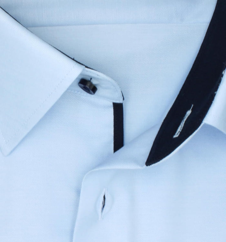 ETERNA Herren Businesshemd Kurzarm Comfort FIT | Uni | Bügelfrei | Kent Kragen 40 Hellblau_(11)_, 40