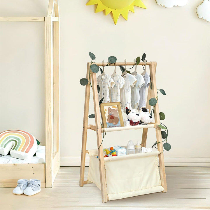 Baby-Organizer mit Aufhängern &amp; 2 Ebenen – Faltbarer Geschenkkorb für werdende Eltern, geschlechtsne